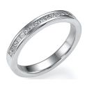 1/3 carat Princess diamonds wedding band