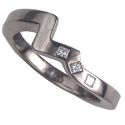Matching wedding band for embracing three stones rings