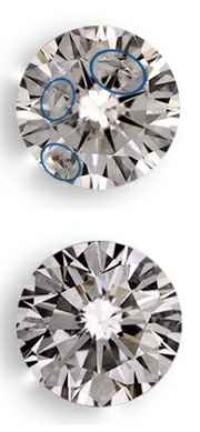 Diamantes con claridad Realzada,antes y despues