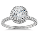 Picture of Delicate Halo engagement ring