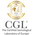 Logotipo del laboratorio de diamantes CGL