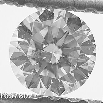 0.23 carat, Round diamond H color SI1 Ideal-Cut