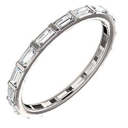 Picture of 2 mm, 1.22 carat Baguettes natural diamonds Anniversary eternity ring