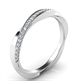 Picture of Twisting wedding band with diamonds
