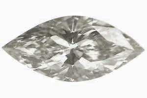 0.61 Carats, Marquise Diamond with Very Good Cut,K VS1 Clarity and Certified By CGL