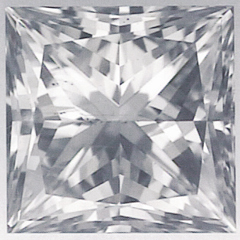 1.02 Carats, Princess Diamond with Ideal Cut, D Color, VS2 Clarity and Certified By IGL