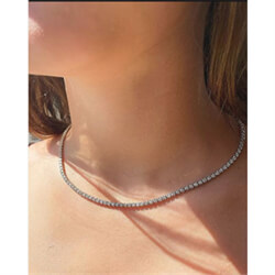 Foto Collar de diamantes de tenis de casi 8 quilates de
