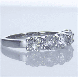 Picture of Five diamonds ring E/F VS, 2.05 carats