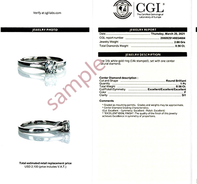 Diamante natural F SI1 de 0,10 quilates, anillo de compromiso con acabado Trellis