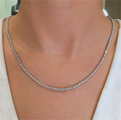 Picture of 8.5 carats F SI1, Very-Good Cut , diamonds,tennis necklace