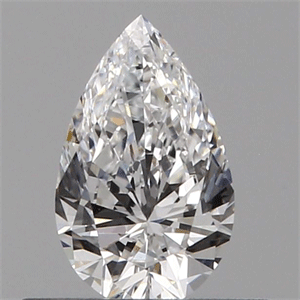 0.34 Carats, PEAR Diamond with  Cut, D Color, VVS2 Clarity and Certified by GIA