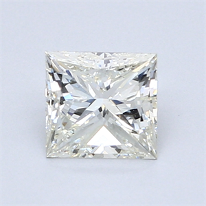 1.01 Carats, Princess Diamond with  Cut, G Color, VS2 Clarity and Certified by EGL