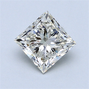 1.01 Carats, Princess Diamond with  Cut, G Color, VS1 Clarity and Certified by EGL
