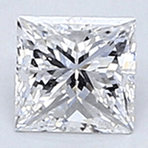0.22 Carats, Princess Diamond with Very Good Cut, E Color, VVS1 Clarity and Certified By CGL