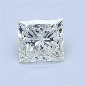 0.93 Carats, Princess Diamond with  Cut, G Color, VS1 Clarity and Certified by EGL