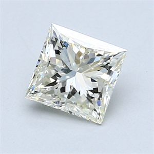 1.01 Carats, Princess Diamond with  Cut, H Color, VS1 Clarity and Certified by EGL