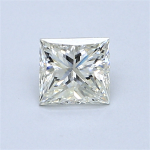 0.73 Carats, Princess Diamond with  Cut, H Color, VS1 Clarity and Certified by EGL