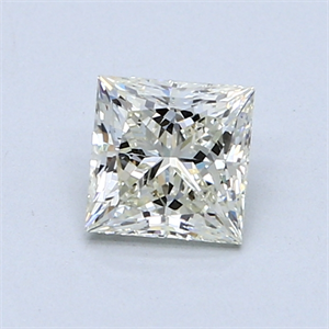 0.80 Carats, Princess Diamond with  Cut, G Color, VS2 Clarity and Certified by EGL