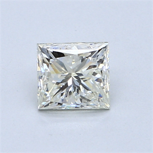 0.80 Carats, Princess Diamond with  Cut, H Color, VS2 Clarity and Certified by EGL