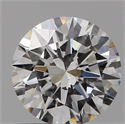 0.70 Carats, ROUND Diamond with Excellent Cut, F Color, SI1 Clarity and Certified by GIA