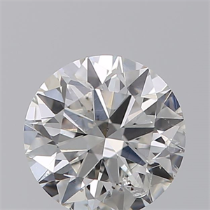 0.70 Carats, ROUND Diamond with Very Good Cut, G Color, I1 Clarity and Certified by GIA