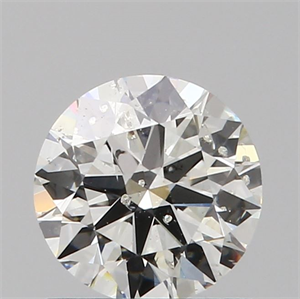 0.70 Carats, ROUND Diamond with Excellent Cut, I Color, I1 Clarity and Certified by GIA