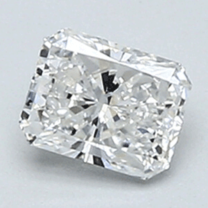 0.35 Carats, Radiant Diamond with Ideal Cut, F Color, VVS2 Clarity and Certified By Diamonds-USA