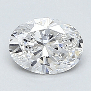 0.35 Carats, Oval Diamond with Very Good Cut, E Color, VS1 Clarity and Certified By Diamonds-USA