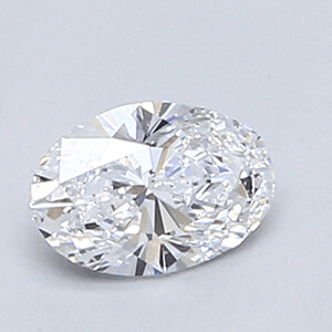 0.37 Carats, Oval Diamond with Very Good Cut, D Color, VS2 Clarity and Certified By EGL.