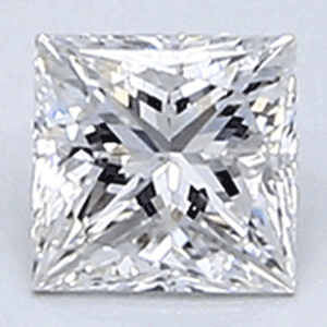 Picture of 0.31 Carats, Princess Diamond with Very Good Cut, E Color, VS1 Clarity and Certified CGL