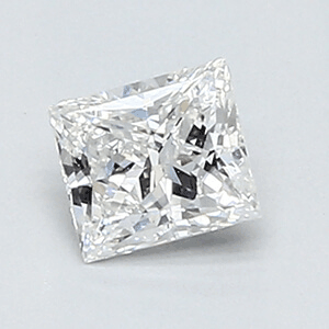 Picture of 0.35 Carats, Princess Diamond with Very Good Cut, F Color, VVS2 Clarity and Certified By EGL.