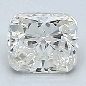0.4 Carats, Cushion Diamond with Very Good Cut, H Color, VS2 Clarity and Certified By EGL