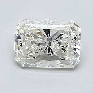 0.52 Carats, Radiant Diamond with Very Good Cut, H Color, VS1 Clarity and Certified By EGL
