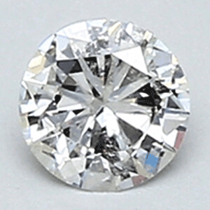 0.19 Carats, Round natural Diamond with Very Good Cut, F Color, SI1 Clarity and Certified By CGL