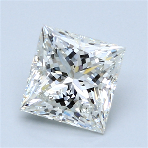 2.02 Carats, Princess Diamond with  Cut, H Color, VS2 Clarity and Certified by GIA