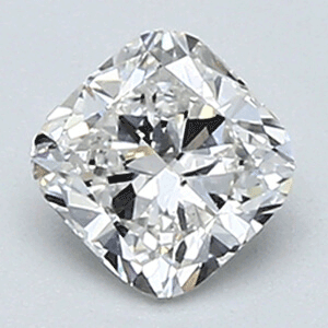 0.46 Carats, Cushion Diamond with Very Good Cut, E VS1 Clarity and Certified By EGL