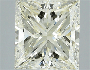 4.46 Carats, Princess Diamond with  Cut, H Color, VS2 Clarity and Certified by EGL