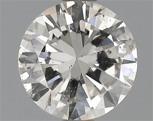 0.70 Carats, Round Diamond with Very Good Cut, H Color, SI1 Clarity and Certified by EGL
