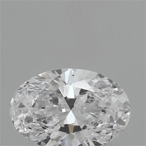 Lab Created Diamond 0.36 Carats, Oval with  Cut, D Color, SI1 Clarity and Certified by IGI