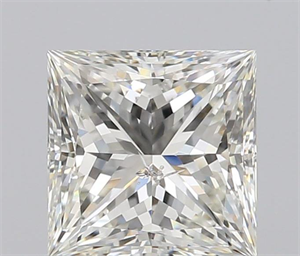 0.91 Carats, Princess J Color, SI2 Clarity and Certified by GIA