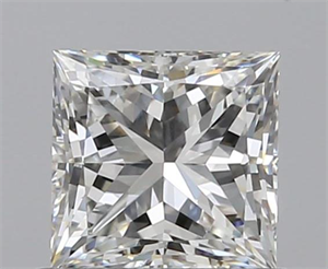 0.71 Carats, Princess G Color, VVS2 Clarity and Certified by GIA