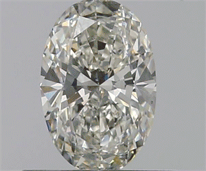 0.51 Carats, Oval I Color, SI2 Clarity and Certified by GIA