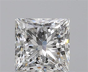 0.60 Carats, Princess G Color, SI2 Clarity and Certified by GIA