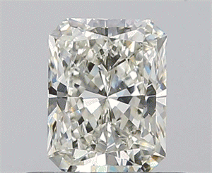 0.50 Carats, Radiant K Color, VS2 Clarity and Certified by GIA