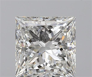 0.71 Carats, Princess G Color, VVS1 Clarity and Certified by GIA