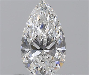 0.51 Carats, Pear E Color, SI2 Clarity and Certified by GIA
