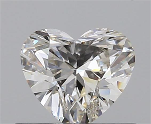 0.52 Carats, Heart K Color, VS2 Clarity and Certified by GIA