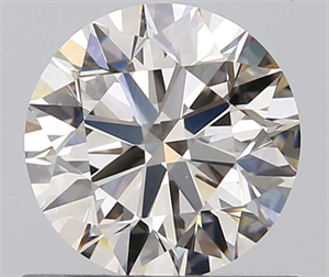 0.80 Carats, Round with Excellent Cut, L Color, VS1 Clarity and Certified by GIA