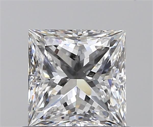 0.71 Carats, Princess D Color, VS2 Clarity and Certified by GIA
