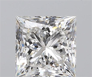 0.90 Carats, Princess G Color, VVS1 Clarity and Certified by GIA